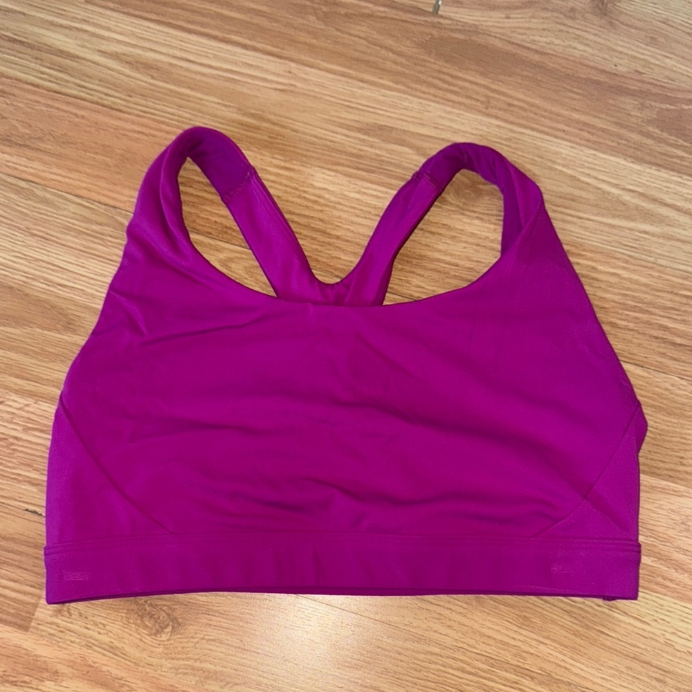 Athleta Magenta Racerback Sports Bra